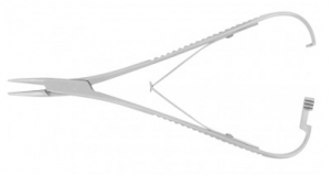 Elastic Placing Plier Mathieu Snag Free Double Spring Serrated Narrow Tip